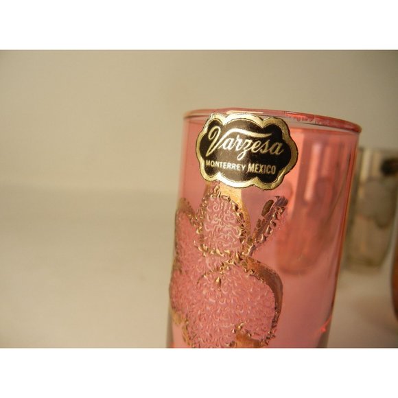 Vintage Libby VERZESA set of 6 shot, cordial, aperitif glasses 1960s - Picture 2 of 10